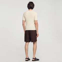 T-shirt In Maglia Bouclé