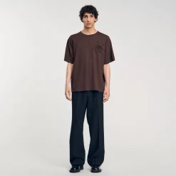 T-shirt Oversize Con Fiore