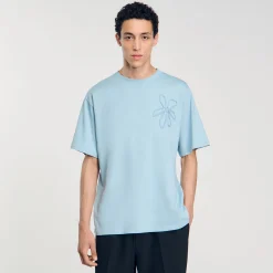 T-shirt Oversize Con Fiore